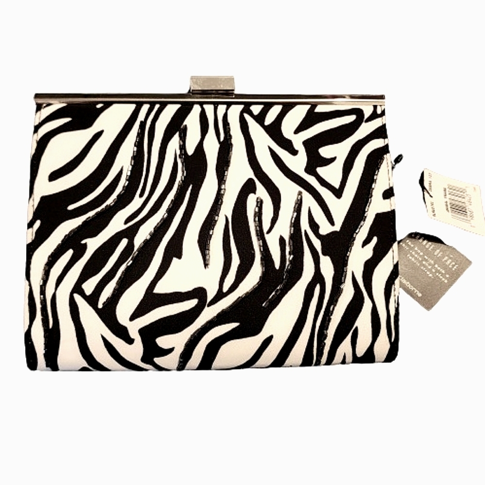 Liz Claiborne Zebra Frame Purse